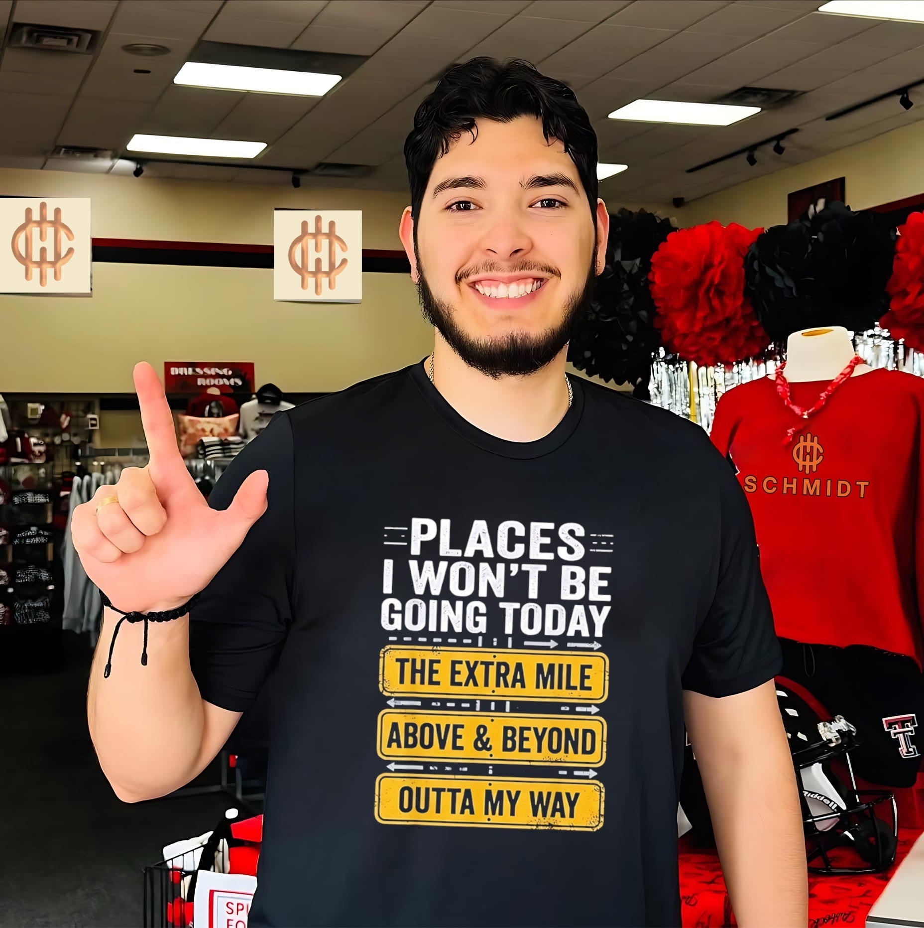 Places I Won’t Be Going Today – The Extra Mile Above and Beyond Outta My Way shirt