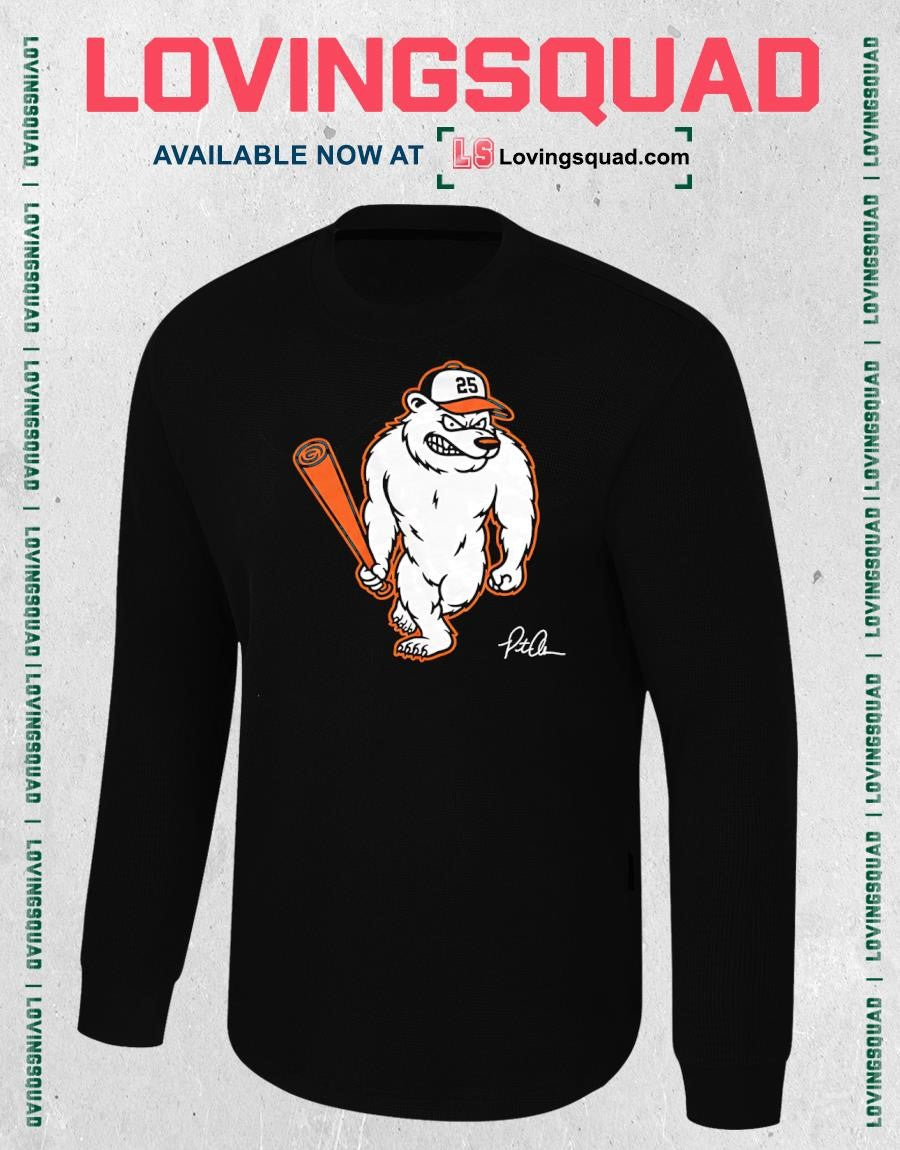 Polar Bear Pete Baltimore Orioles Baseball T-shirt