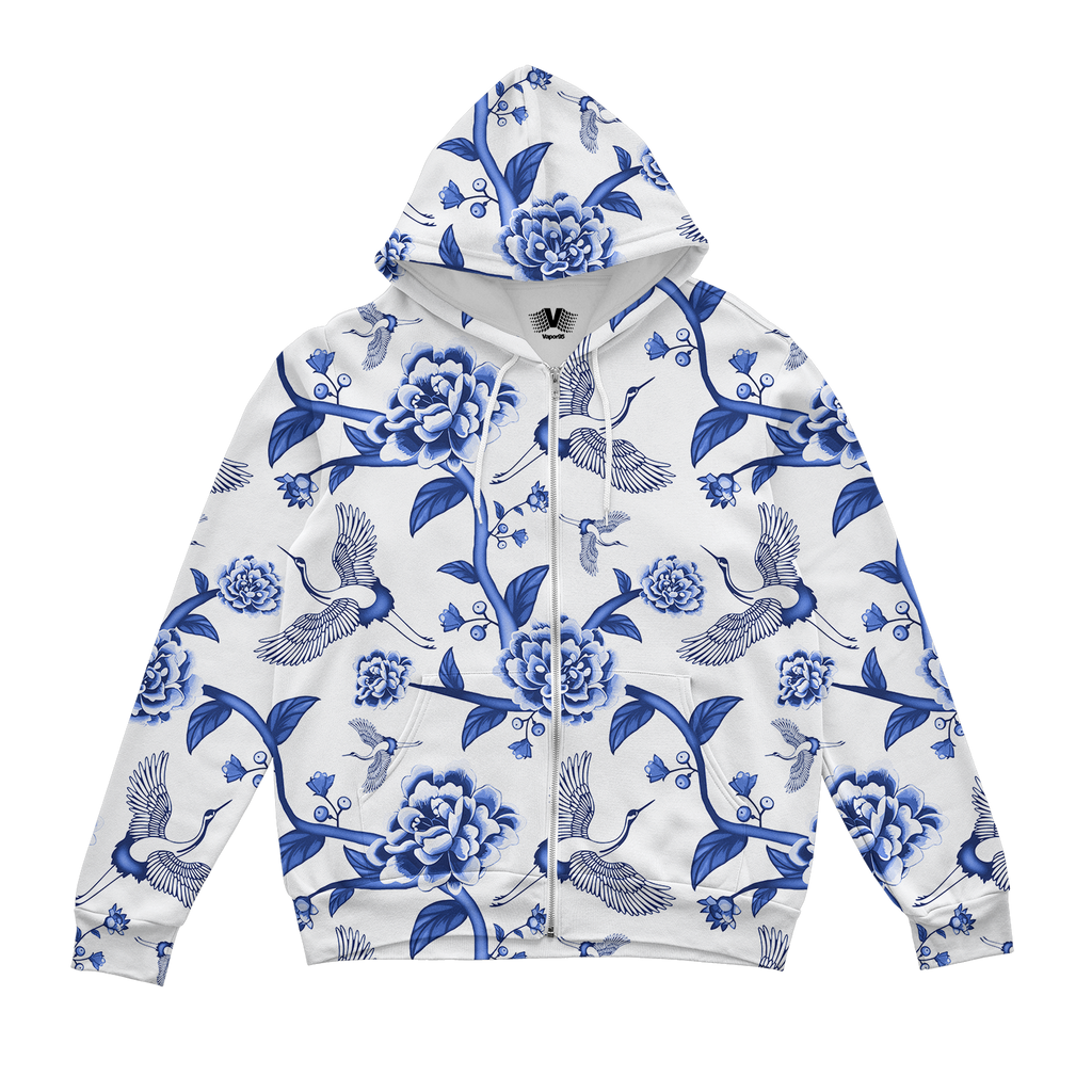 Porcelain Zip Up Hoodie
