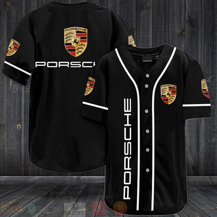 FASHION Porsche Baseball Jerseys Botton Shirt