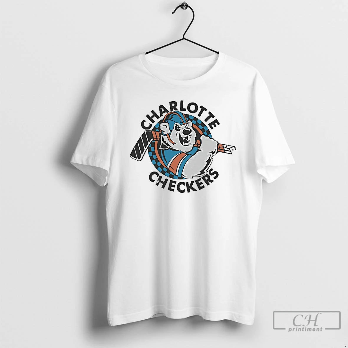 Premium 1993 Charlotte Checkers Logo T-Shirts, Hoodie, Sweatshirt | InkRitualCo.com