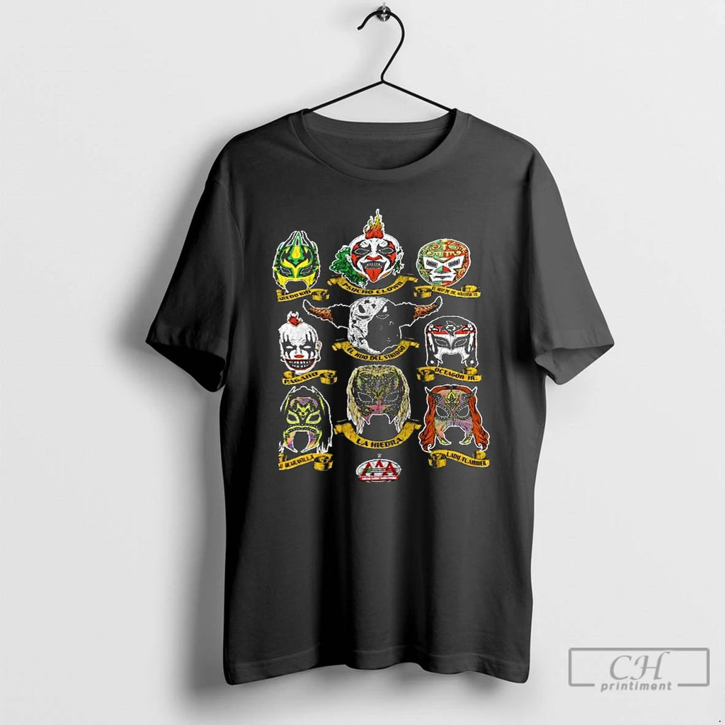Premium Aaa Luchadores Masks T-Shirts, Hoodie, Sweatshirt | InkRitualCo.com