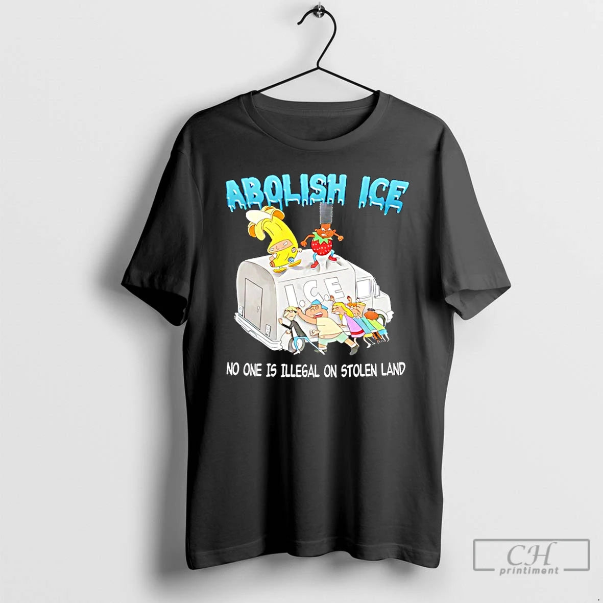 Premium Abolish Ice No One Is Illegal On Stolen Land T-Shirts, Hoodie, Sweatshirt | InkRitualCo.com