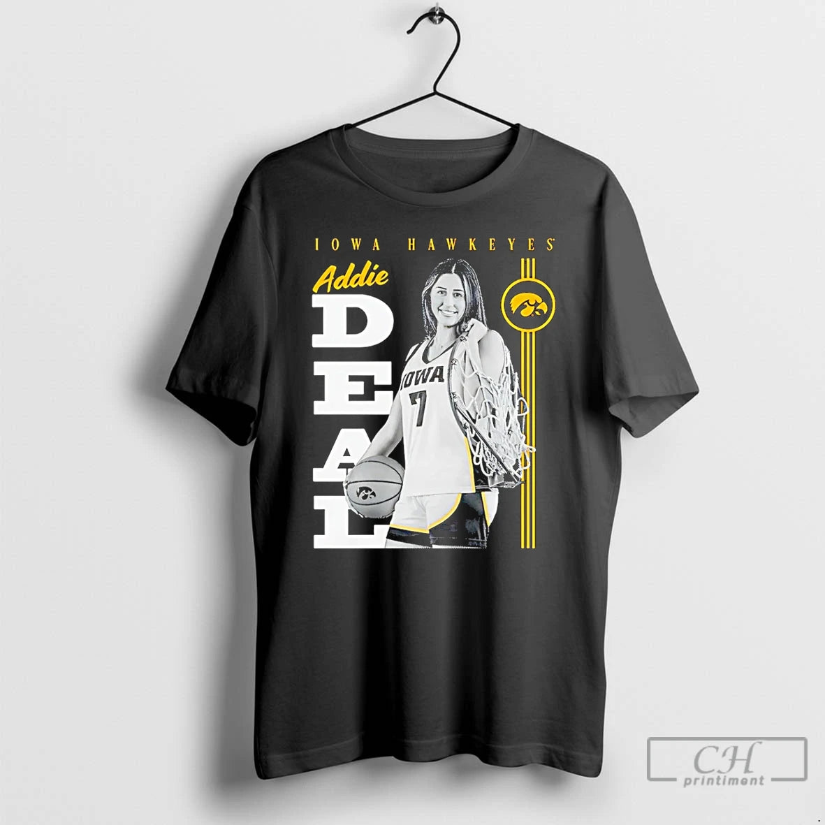 Premium Addie Deal Iowa Hawkeyes Portrait T-Shirts, Hoodie, Sweatshirt | InkRitualCo.com