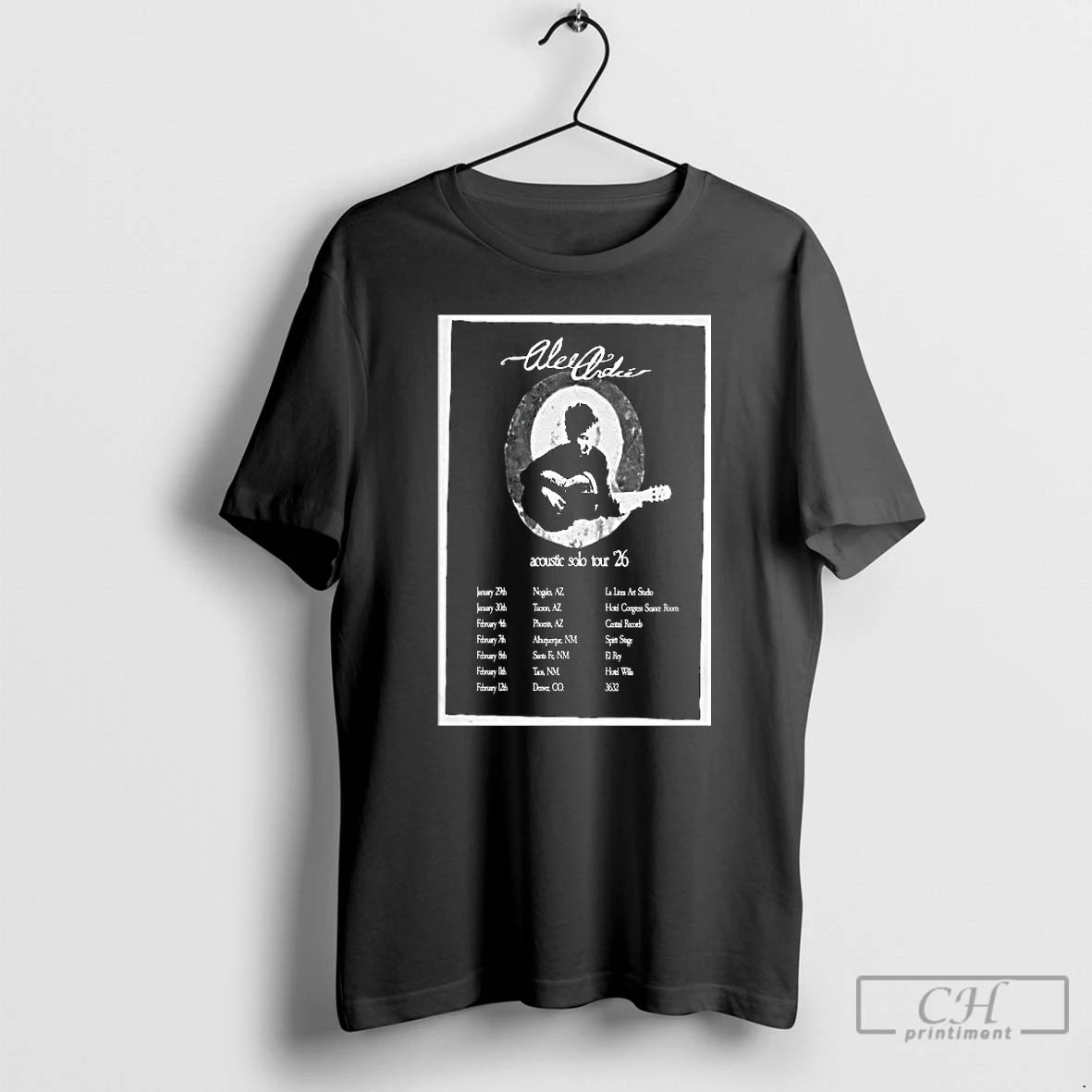 Premium Alec Andre Ruvalcaba Acoustic Solo Tour 2026 T-Shirts, Hoodie, Sweatshirt | InkRitualCo.com