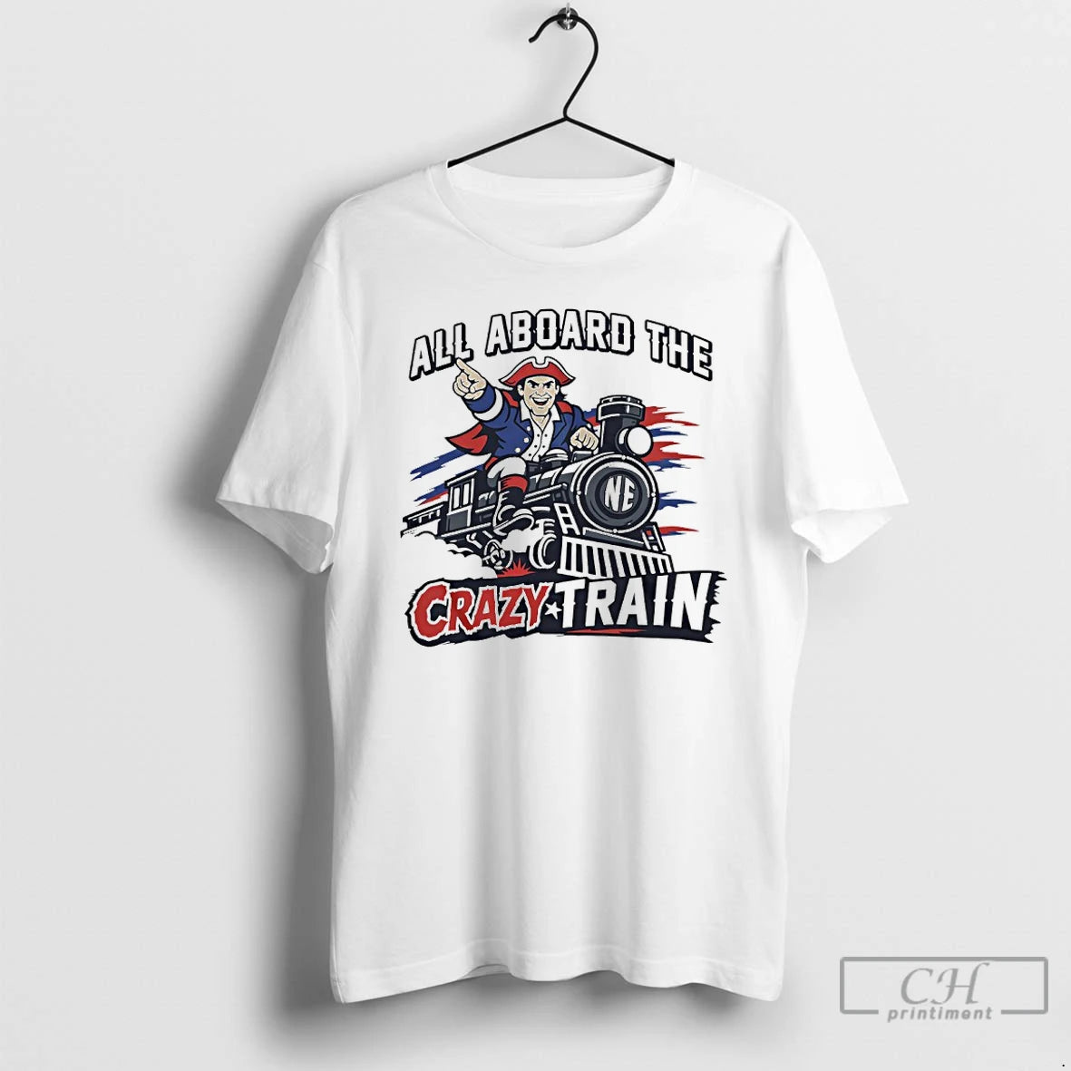 Premium All Aboard The New England Crazy Train T-Shirts, Hoodie, Sweatshirt | InkRitualCo.com