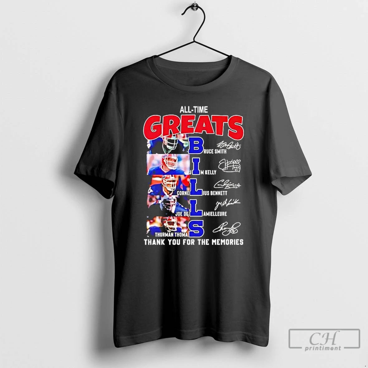 Premium All Time Greats Bills Thank You For The Memories Players T-Shirts, Hoodie, Sweatshirt | InkRitualCo.com
