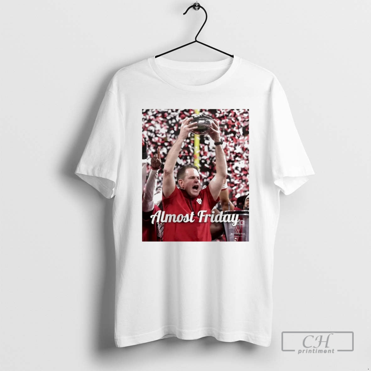 Premium Almost Friday Indiana Coach Cig Curt Cignetti Christmas Shirt Sweater Hoodie, Sweatshirt | InkRitualCo.com