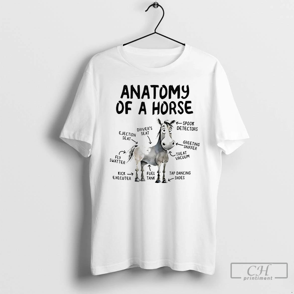Premium Anatomy Of A Horse Drivers Seat Spook Detectors T-Shirts, Hoodie, Sweatshirt | InkRitualCo.com