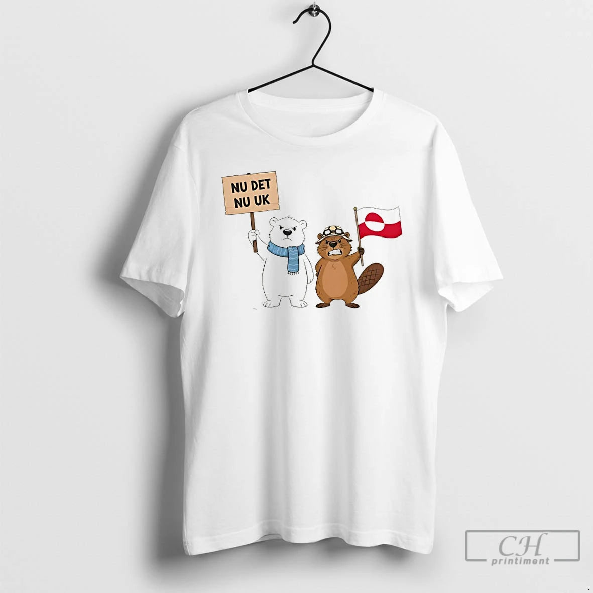 Premium Angry Bear And Otter Greenland Is Not For Sale T-Shirts, Hoodie, Sweatshirt | InkRitualCo.com