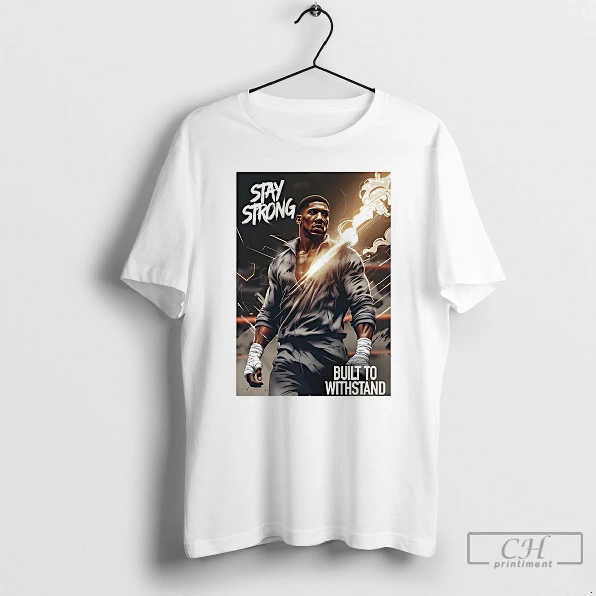 Premium Anthony Joshua Stay Strong Built To Withstand Photo T-Shirts, Hoodie, Sweatshirt | InkRitualCo.com