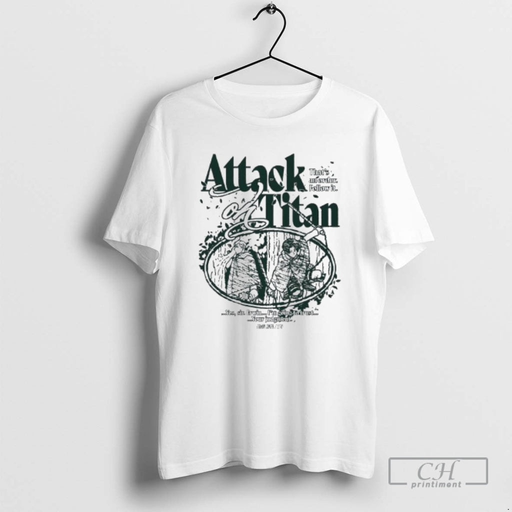 Premium Attack On Titan Thats An Order Follow It Your Judgment Shirt Sweater Hoodie, Sweatshirt | InkRitualCo.com