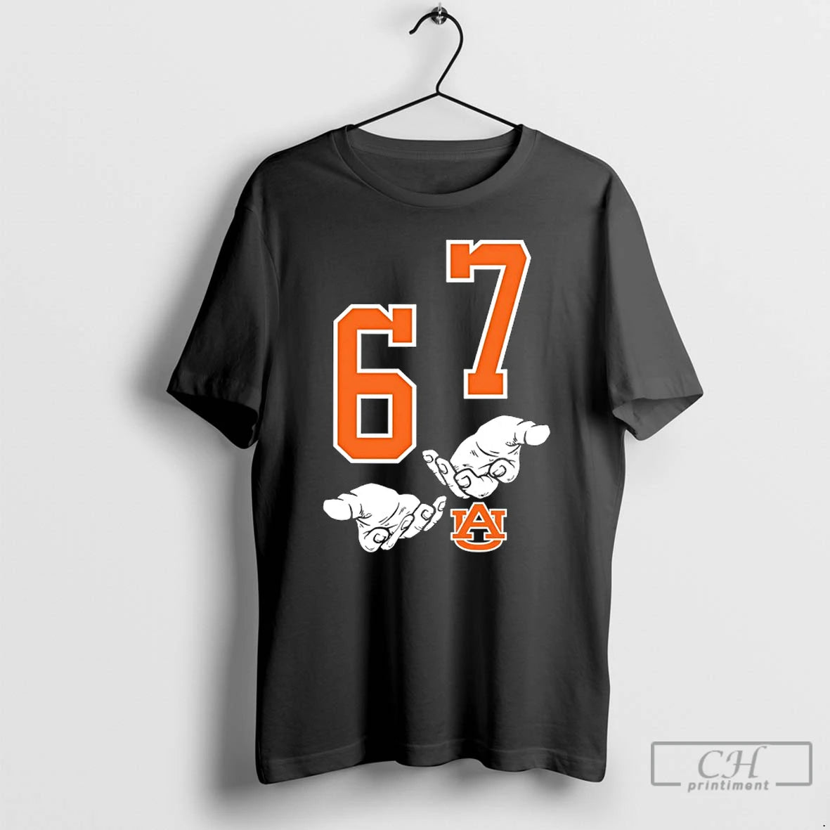 Premium Auburn Tigers 67 Hands T-Shirts, Hoodie, Sweatshirt | InkRitualCo.com