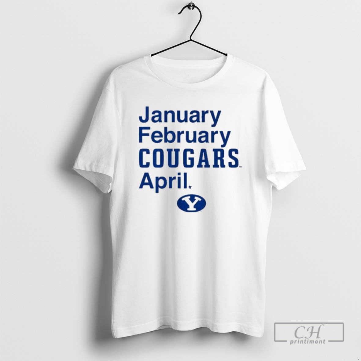 Premium Byu Cougars Basketball January February Cougars April Shirt Sweater Hoodie, Sweatshirt | InkRitualCo.com