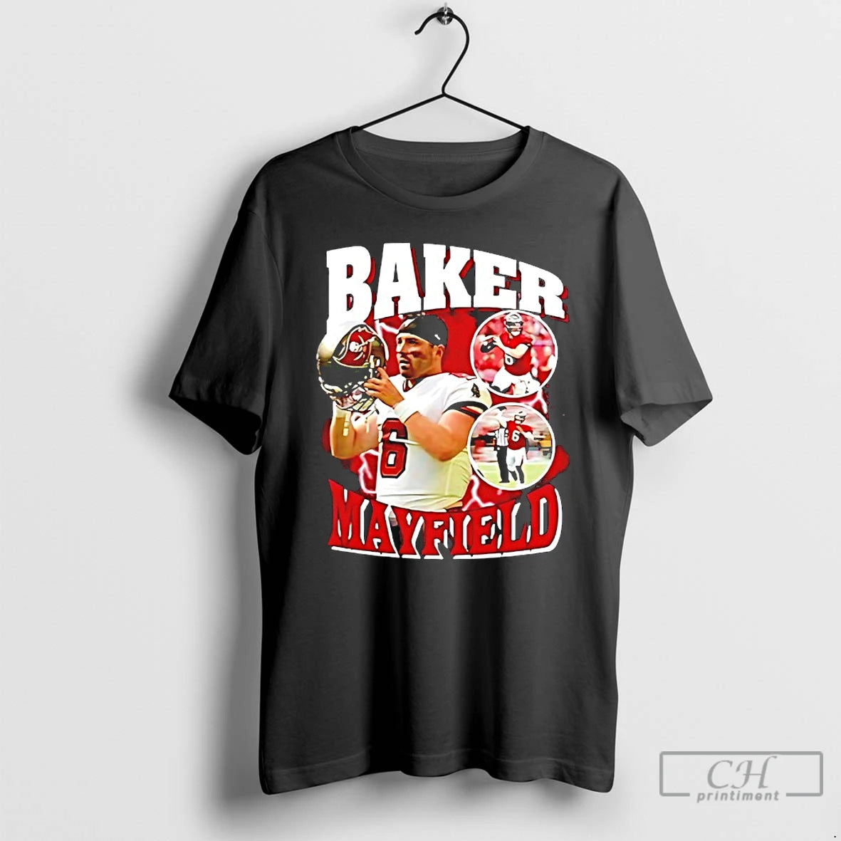 Premium Baker Mayfield Tampa Bay Buccaneers Player Collage 90s Bootleg T Shirts Hoodie, Sweatshirt | InkRitualCo.com