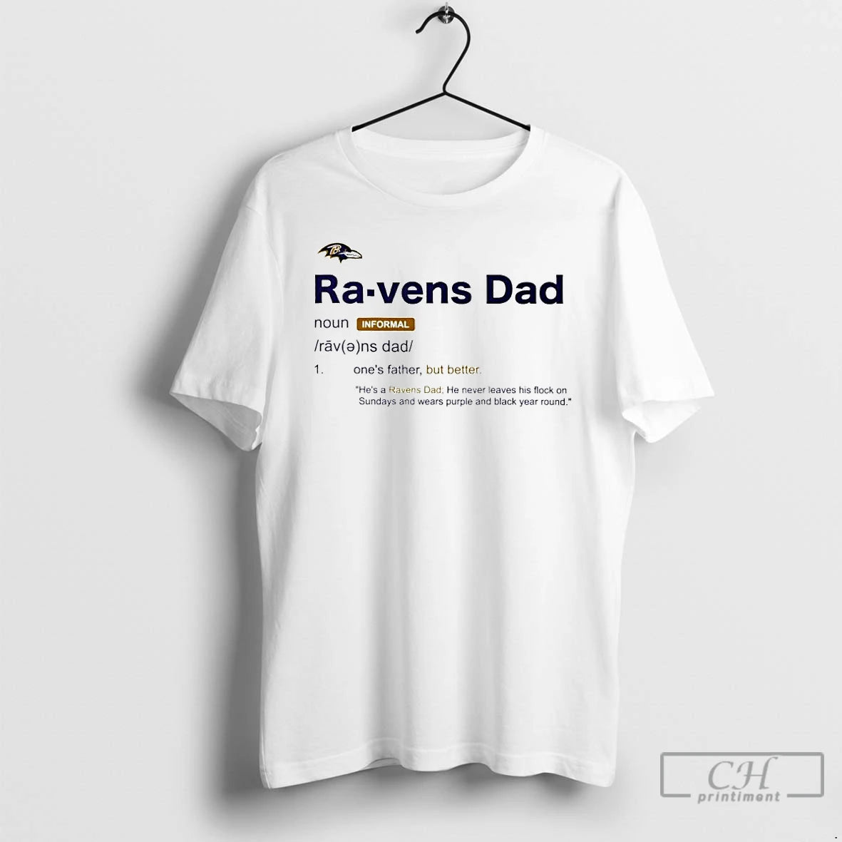 Premium Baltimore Ravens Dad Definition Ornaments T Shirts Hoodie, Sweatshirt | InkRitualCo.com