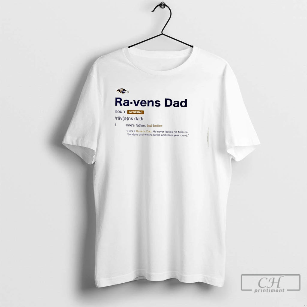 Premium Baltimore Ravens Dad Definition T Shirts Hoodie, Sweatshirt | InkRitualCo.com