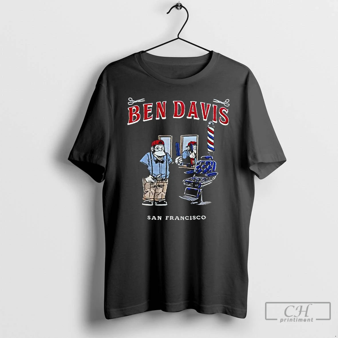Premium Ben Davis San Francisco Monkey Barber Shop Graphic T-Shirts, Hoodie, Sweatshirt | InkRitualCo.com