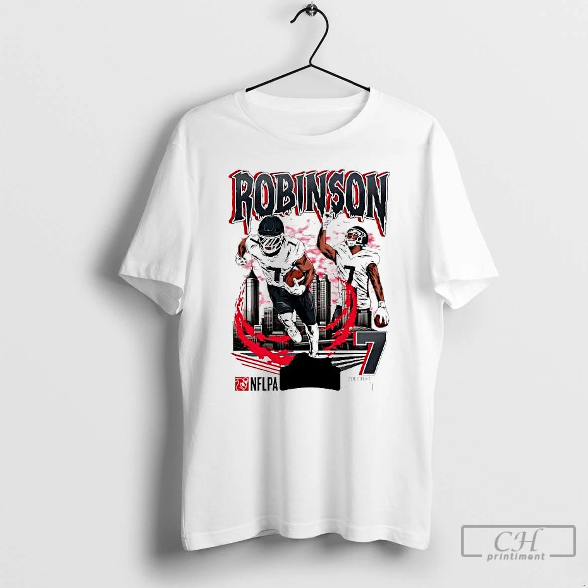 Premium Bijan Robinson Picture Collage Moments City Skyline T-Shirts, Hoodie, Sweatshirt | InkRitualCo.com