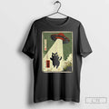 Premium Black Cat Ufo Abduction Japanese Cat Alien T-Shirts, Hoodie, Sweatshirt | InkRitualCo.com