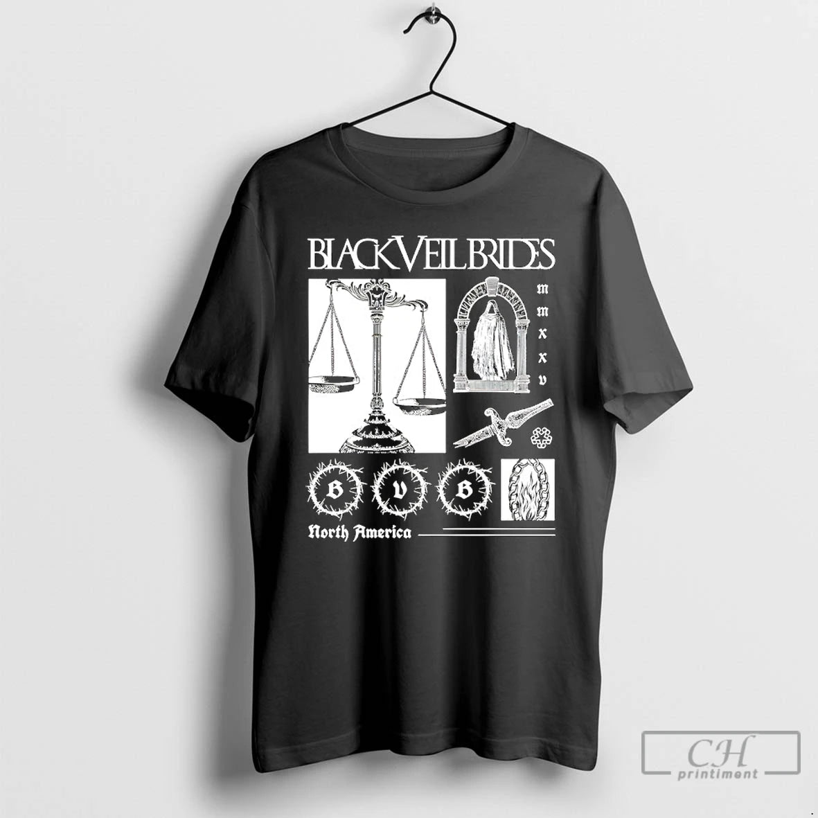 Premium Black Veil Brides Scaled Of Justice T Shirts Hoodie, Sweatshirt | InkRitualCo.com