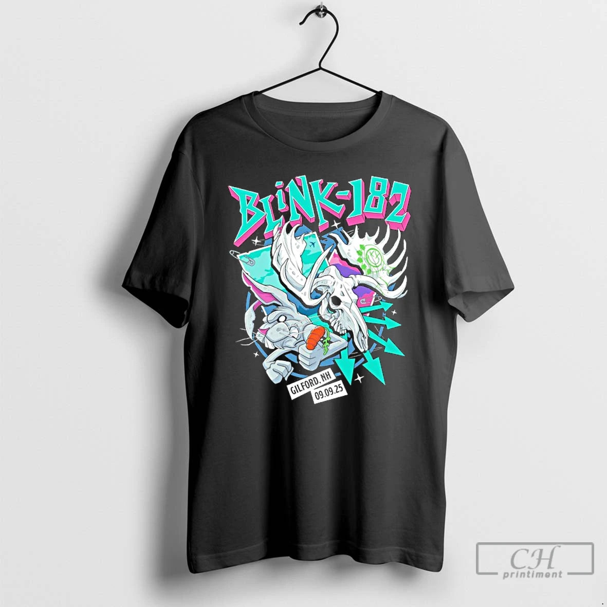 Premium Blink 182 Tour Gilford Nh September 9 2025 Event T Shirts Hoodie, Sweatshirt | InkRitualCo.com
