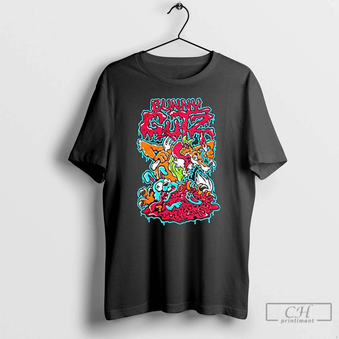 Premium Bunny Gutz Killer Acid Cartoon Graphic T-Shirts, Hoodie, Sweatshirt | InkRitualCo.com