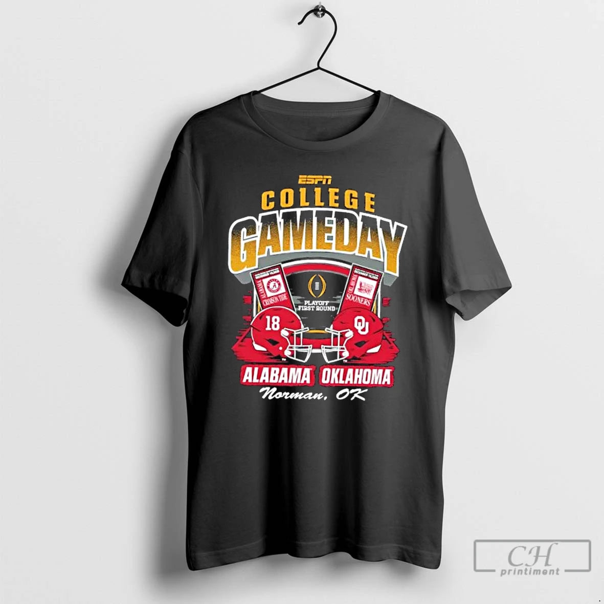 Premium Cfp 25 26 Alabama Vs Oklahoma Norman Ok 1st Round Ticket T Shirts Sweater Hoodie, Sweatshirt | InkRitualCo.com