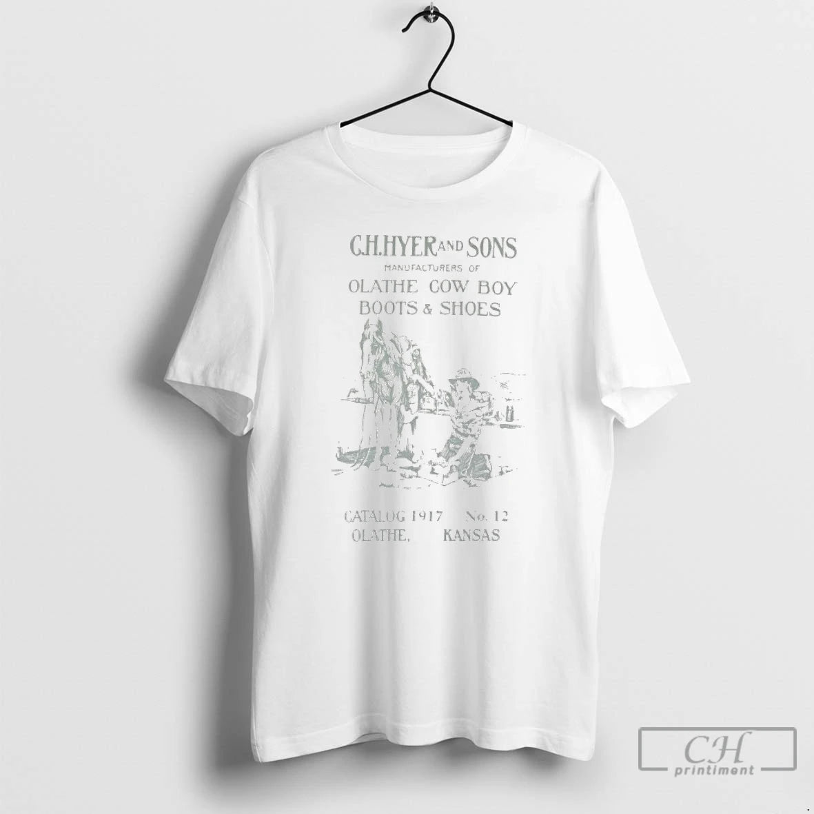 Premium Ch Hyer And Sons Manufacturers Of Olathe Cow Boy Boots And Shoes Hyer Boots T-Shirts, Hoodie, Sweatshirt