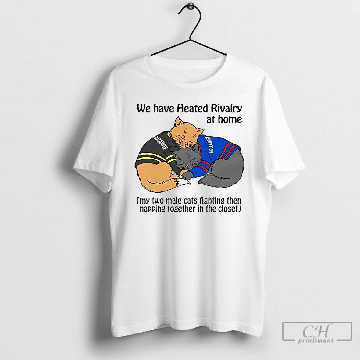 Premium Cat We Have Heated Rivalry At Home T-Shirts, Hoodie, Sweatshirt | InkRitualCo.com