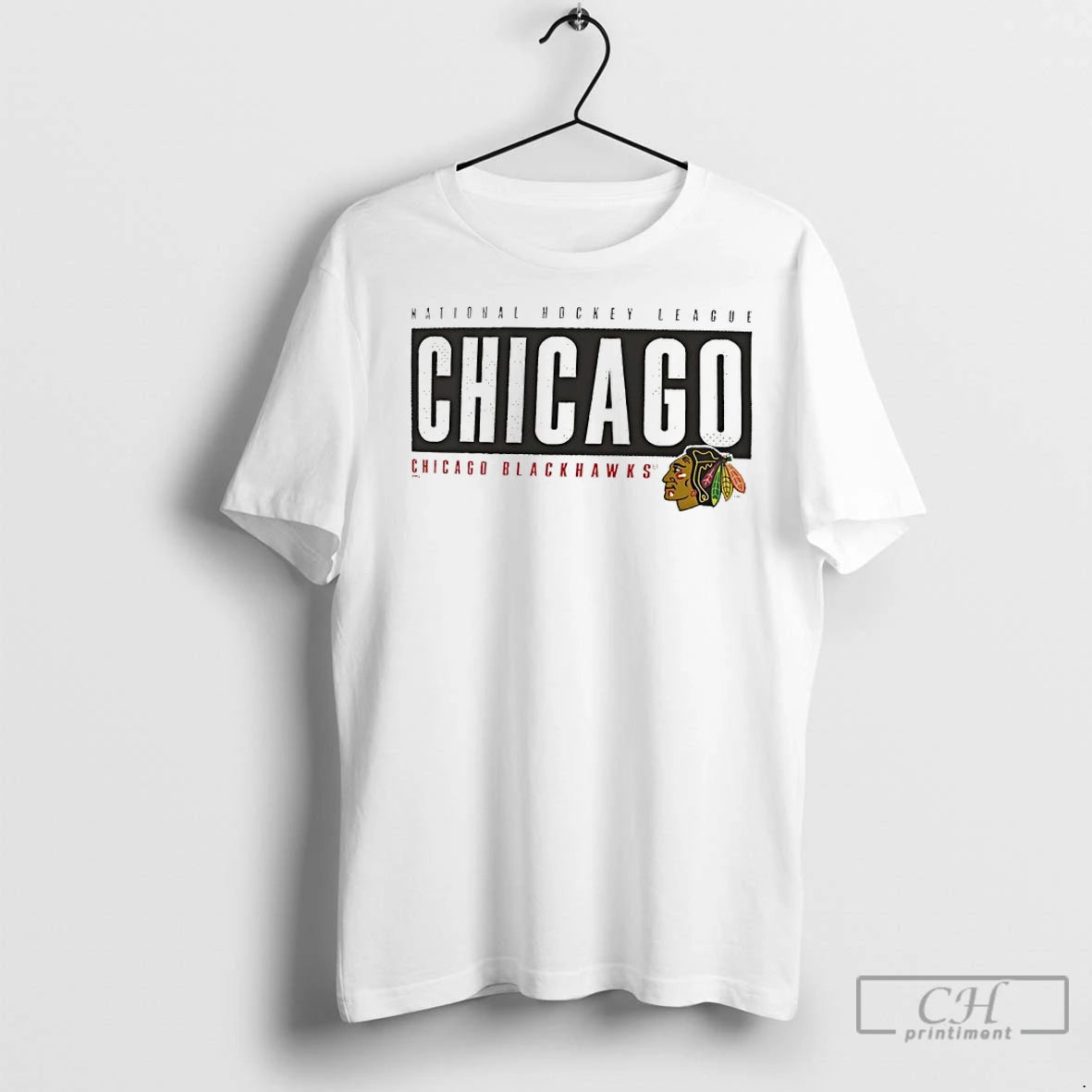 Premium Chicago Blackhawks Blocked Out Nhl 2025 T-Shirts, Hoodie, Sweatshirt | InkRitualCo.com