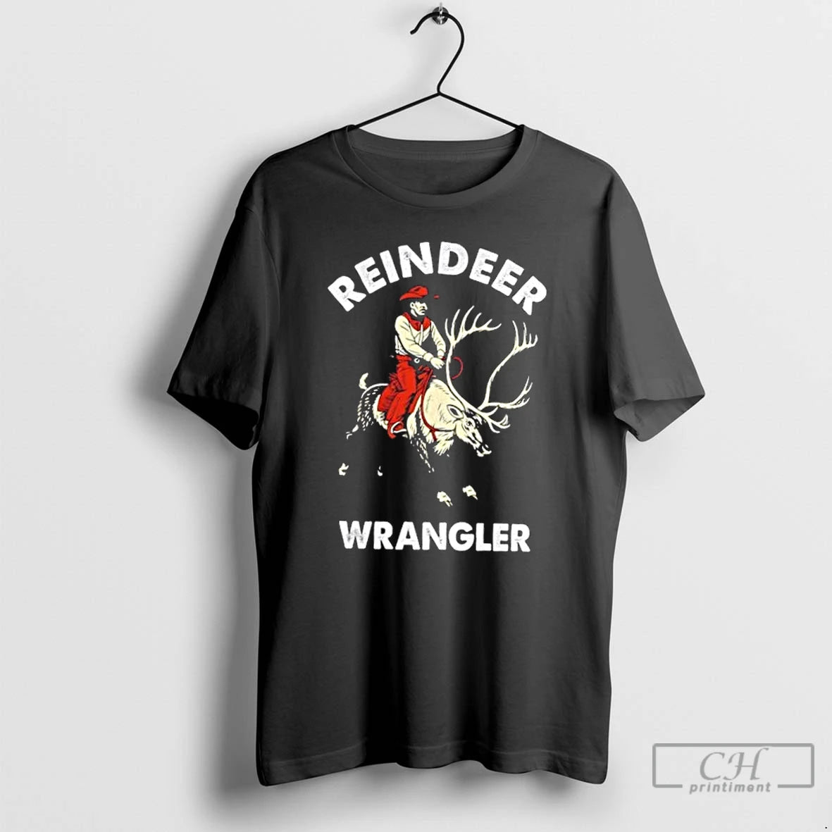 Premium Christmas Riding A Reindeer Cowboy Cowgirl T-Shirts, Hoodie, Sweatshirt | InkRitualCo.com