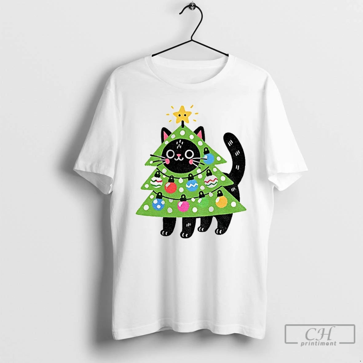 Premium Christmas Tree Cat Merry Christmas T Shirts Hoodie, Sweatshirt | InkRitualCo.com