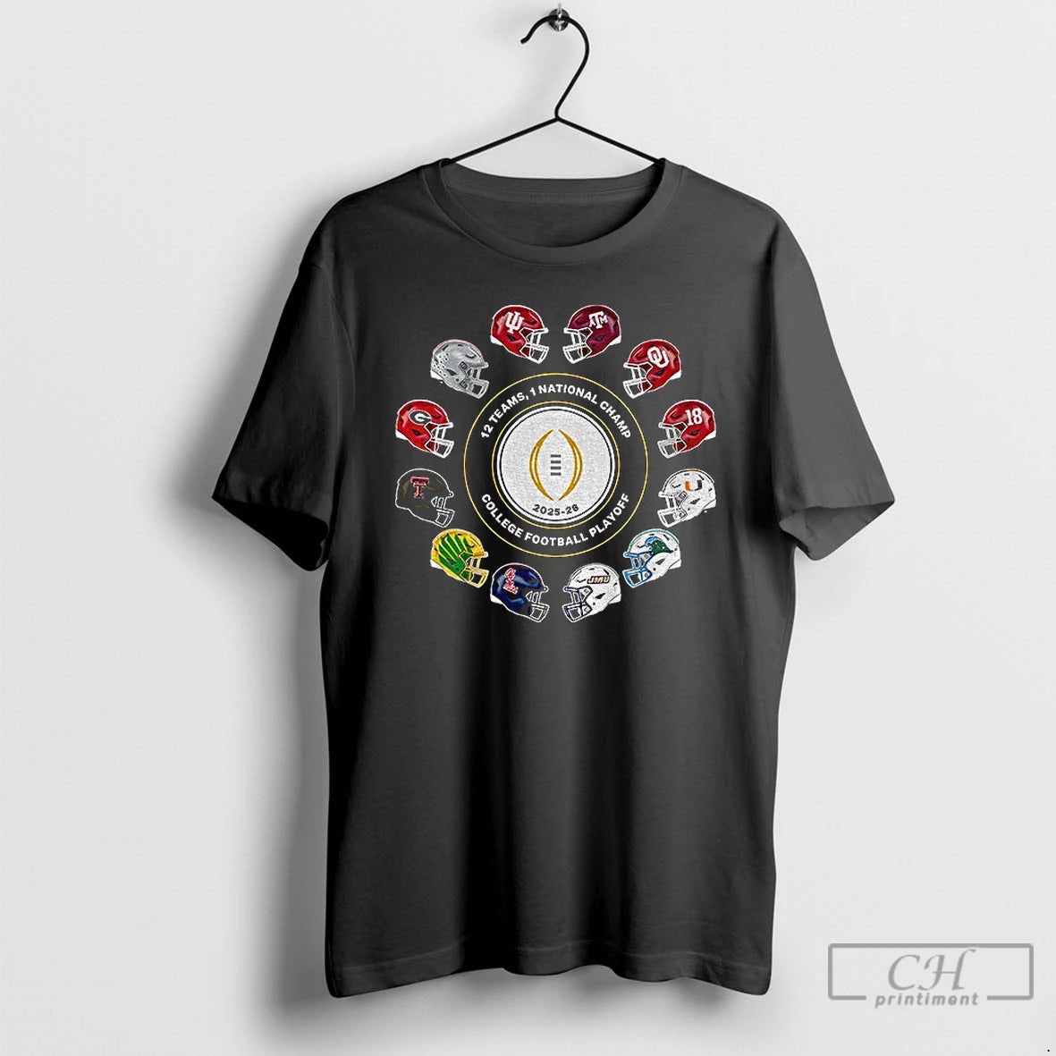 Premium College Football Playoff 2026 Exclusive 12 Teams Playoff Helmet T-Shirts, Hoodie, Sweatshirt | InkRitualCo.com
