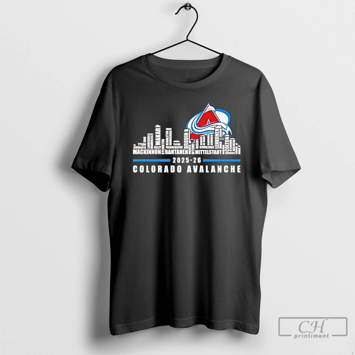 Premium Colorado Avalanche 2026 Players Names Skyline T-Shirts, Hoodie, Sweatshirt | InkRitualCo.com