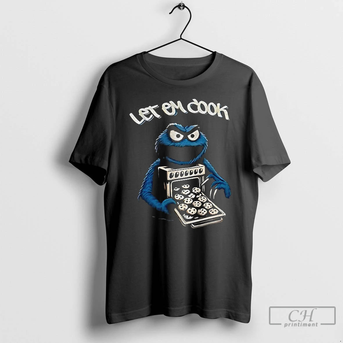 Premium Cookie Monster Let Em Cook Vintage T-Shirts, Hoodie, Sweatshirt | InkRitualCo.com