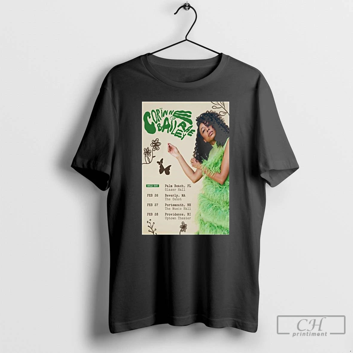 Premium Corinne Bailey Rae February Shows 2026 T-Shirts, Hoodie, Sweatshirt | InkRitualCo.com