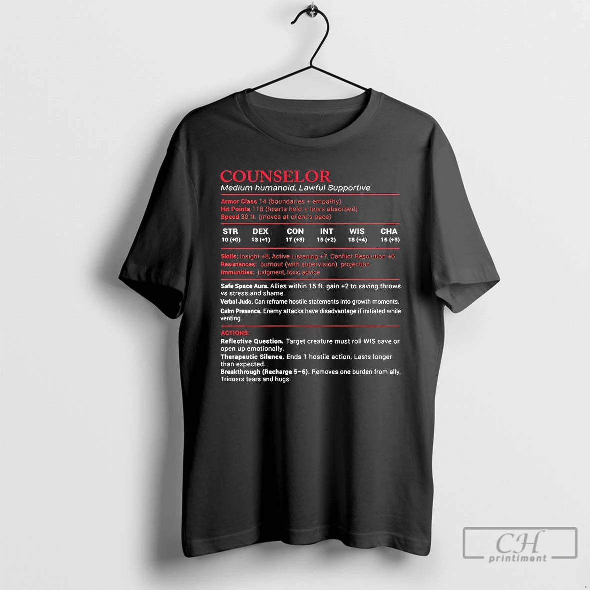 Premium Counselor Medium Humanoid Lawful Supportive T-Shirts, Hoodie, Sweatshirt | InkRitualCo.com