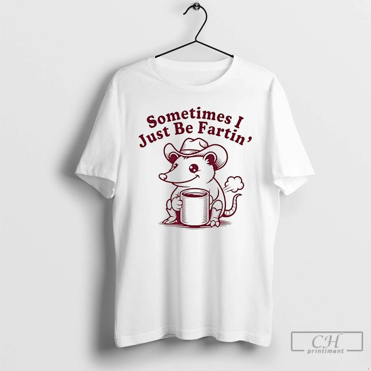 Premium Cowboy Possum Sometimes I Just Be Fartin T-Shirts, Hoodie, Sweatshirt | InkRitualCo.com