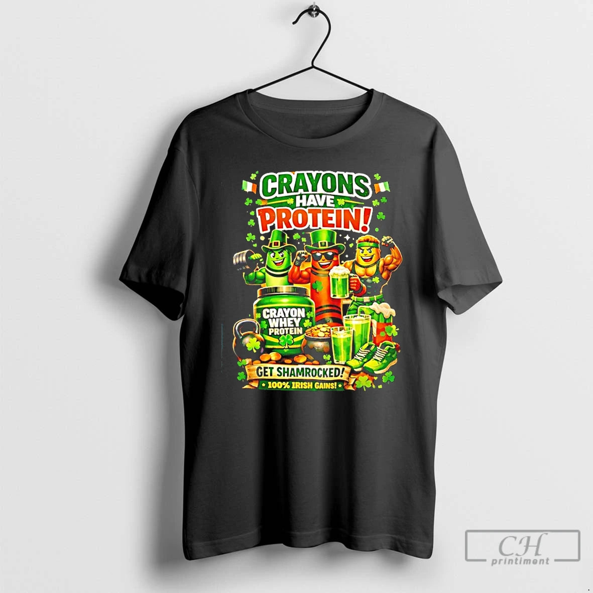 Premium Crayons Have Protein St Patricks Day T-Shirts, Hoodie, Sweatshirt | InkRitualCo.com