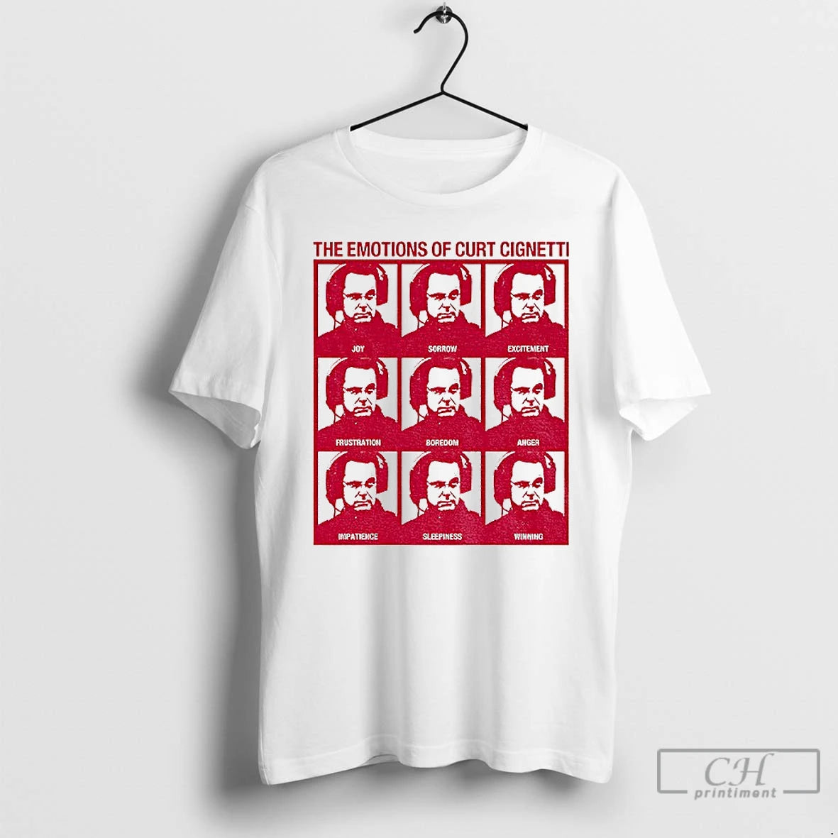 Premium Curt Cignetti Coach The Emotions Of Curt Cignetti Iu Football T-Shirts, Hoodie, Sweatshirt | InkRitualCo.com