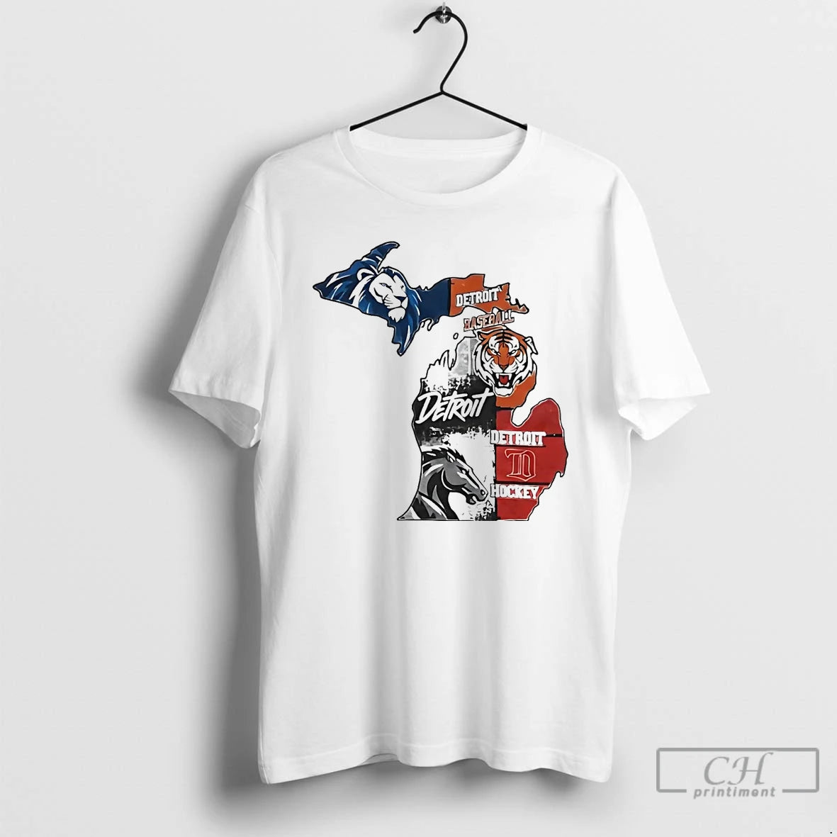 Premium Detroit Sports Team Lions Tigers Pistons Red Wings T Shirts Hoodie, Sweatshirt | InkRitualCo.com