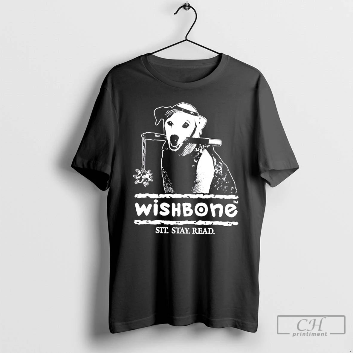 Premium Dog Wishbone Sit Stay Read T-Shirts, Hoodie, Sweatshirt | InkRitualCo.com