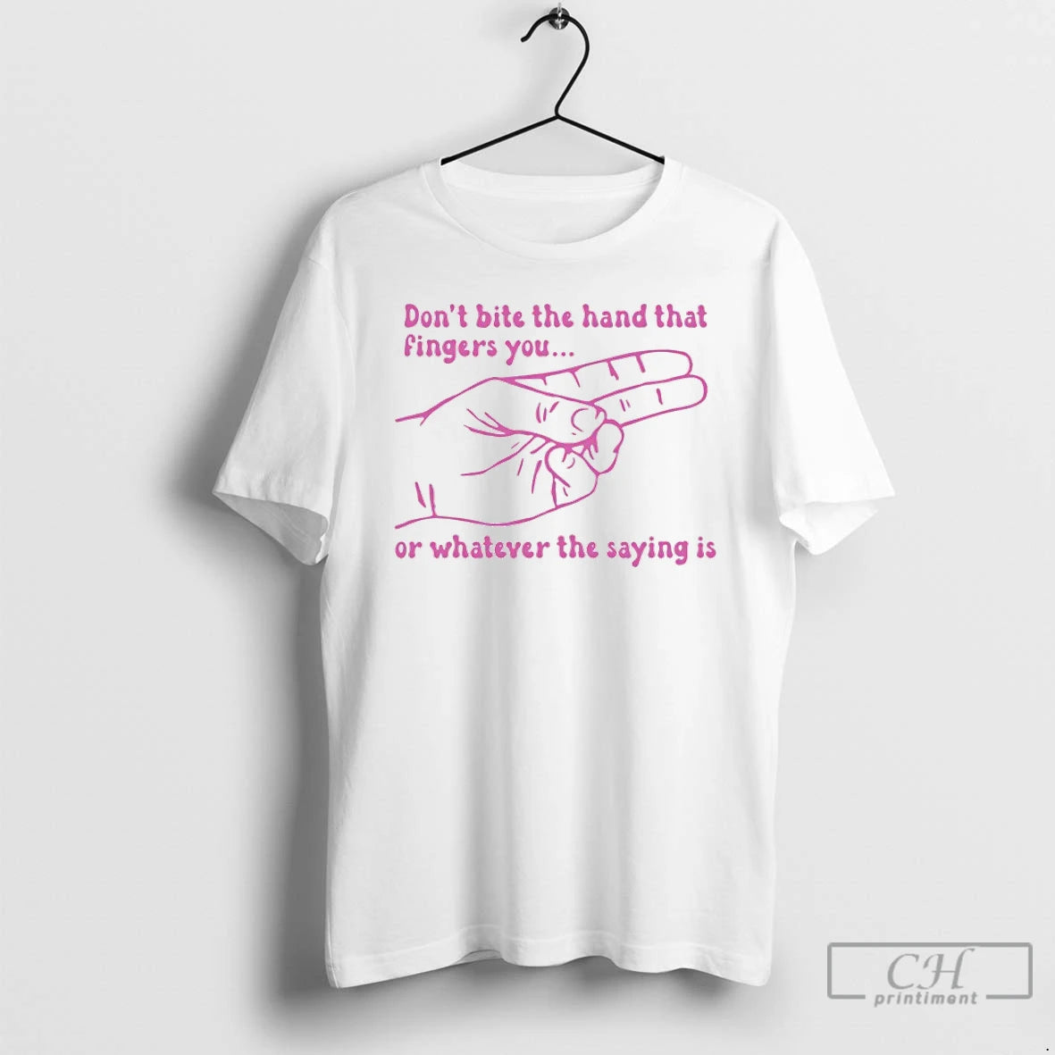 Premium Dont Bite The Hand That Fingers You Or Whatever The Saying Is T Shirts Hoodie, Sweatshirt | InkRitualCo.com
