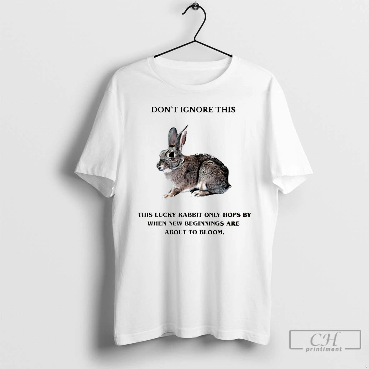 Dont Ignore This Lucky Rabbit Only Hops By When New Beginnings Graphic T-Shirts, Hoodie, Sweatshirt | InkRitualCo.com
