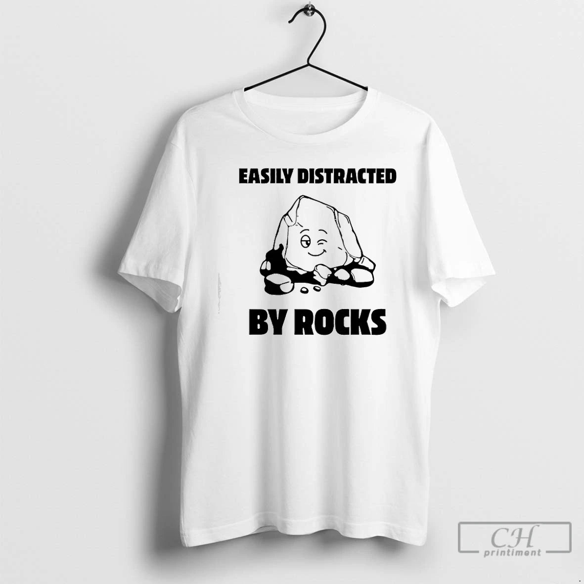 Premium Easily Distracted By Rocks Graphic T-Shirts, Hoodie, Sweatshirt | InkRitualCo.com