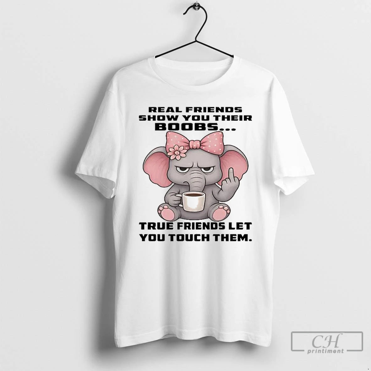 Premium Elephant Real Friends Show You Their Boobs T-Shirts, Hoodie, Sweatshirt | InkRitualCo.com