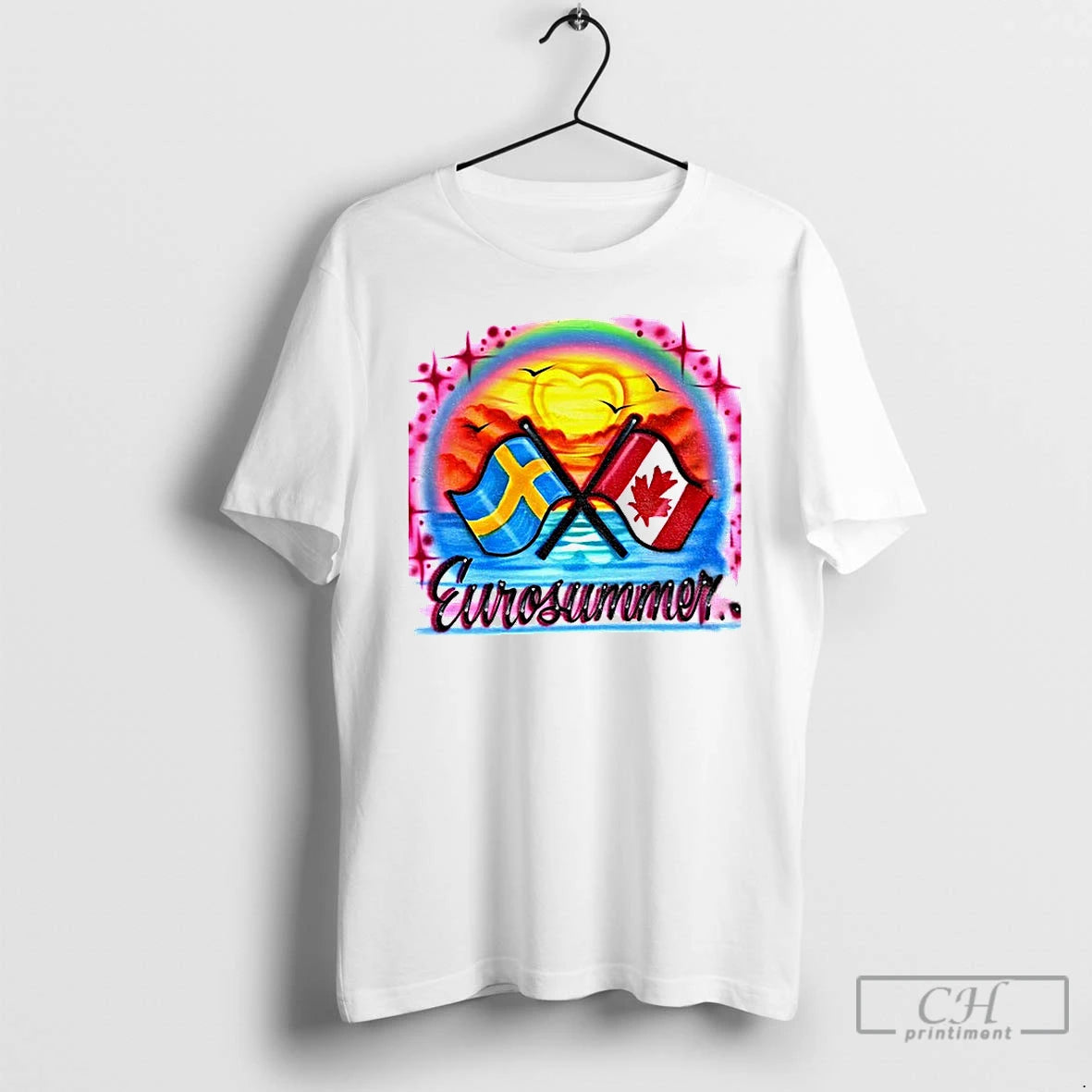 Premium Eurosummer Sweden And Canada Flags Vintage T-Shirts, Hoodie, Sweatshirt | InkRitualCo.com
