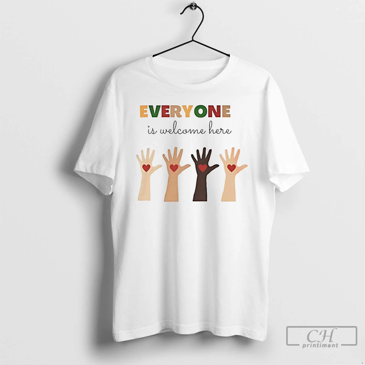 Premium Everyone Is Welcome Here T-Shirts, Hoodie, Sweatshirt | InkRitualCo.com