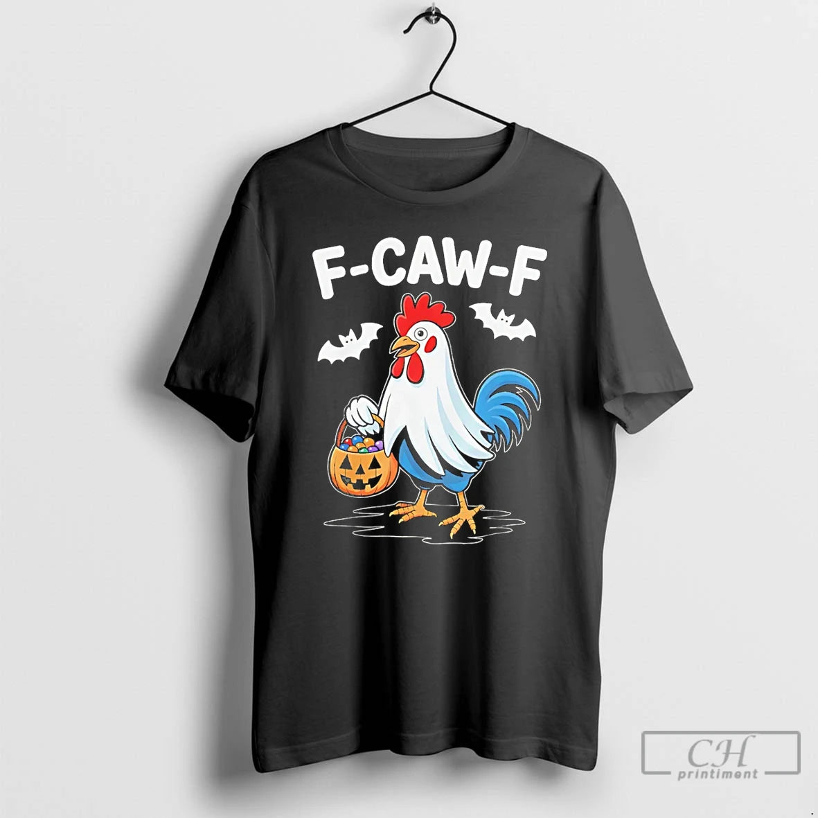 Premium F Caw F Rooster Trick Or Treat Halloween T Shirts Hoodie, Sweatshirt | InkRitualCo.com